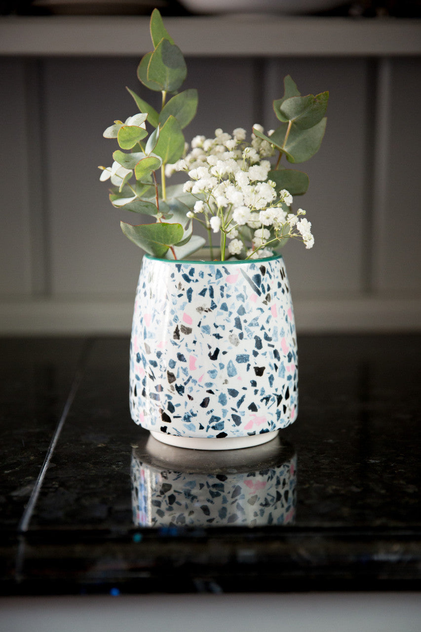 KitchenCraft Terrazzo Print Planter