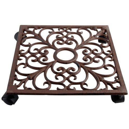 Cast Iron Square Plant Trolley