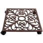 Cast Iron Square Plant Trolley