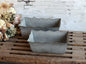 Antique Zinc Grooved Window Boxes, Set of 2