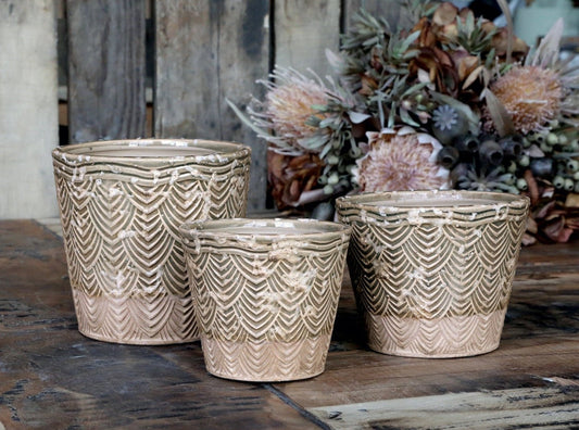 Valence Flowerpot Fan Pattern, Medium