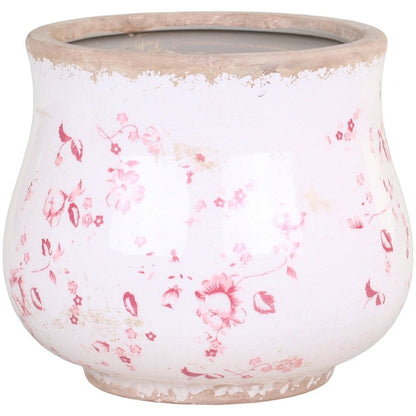 Cannes Flowerpot Floral Motif, Small
