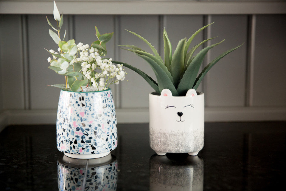 KitchenCraft Terrazzo Print Planter